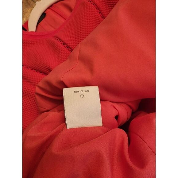 Carlisle Collection berry red waffle texture A-Line dress - Picture 10 of 14